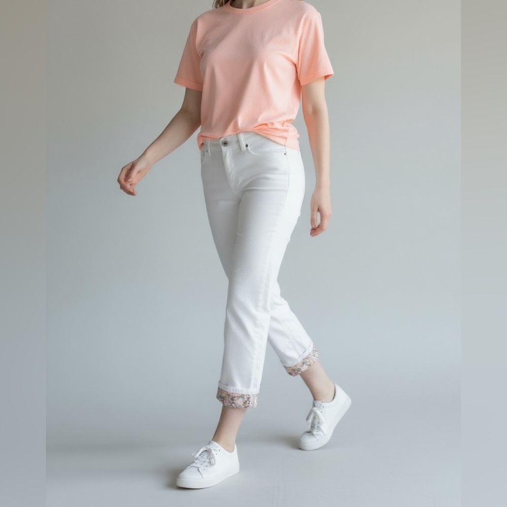 Matilda Jane 🌸 Enchanted Garden Cuff Lola Jeans size 2 - Picture 1 of 5
